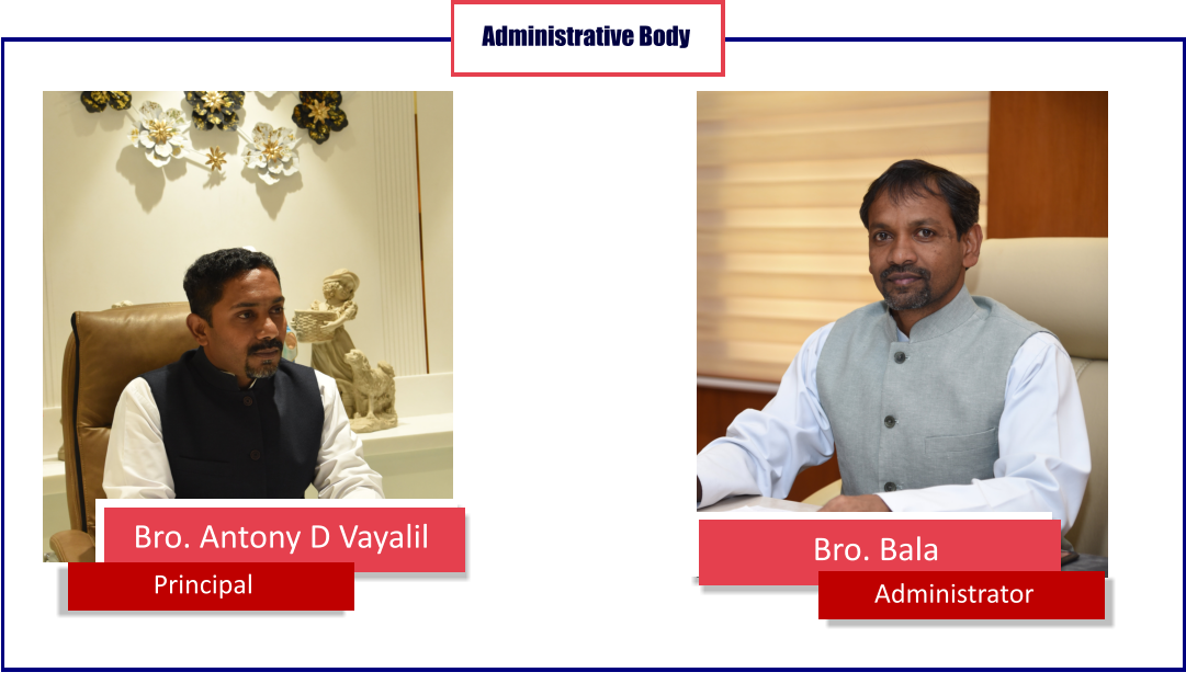 Administrative Body Bro. Antony D Vayalil Principal Bro. Bala Administrator